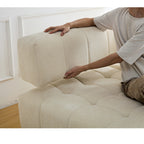 WKS3 Piano key combination sofa, 2 single seats plus 1 concubine fabric sofa Sectional Sofa