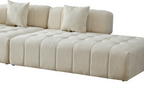 WKS3 Piano key combination sofa, 2 single seats plus 1 concubine fabric sofa Sectional Sofa