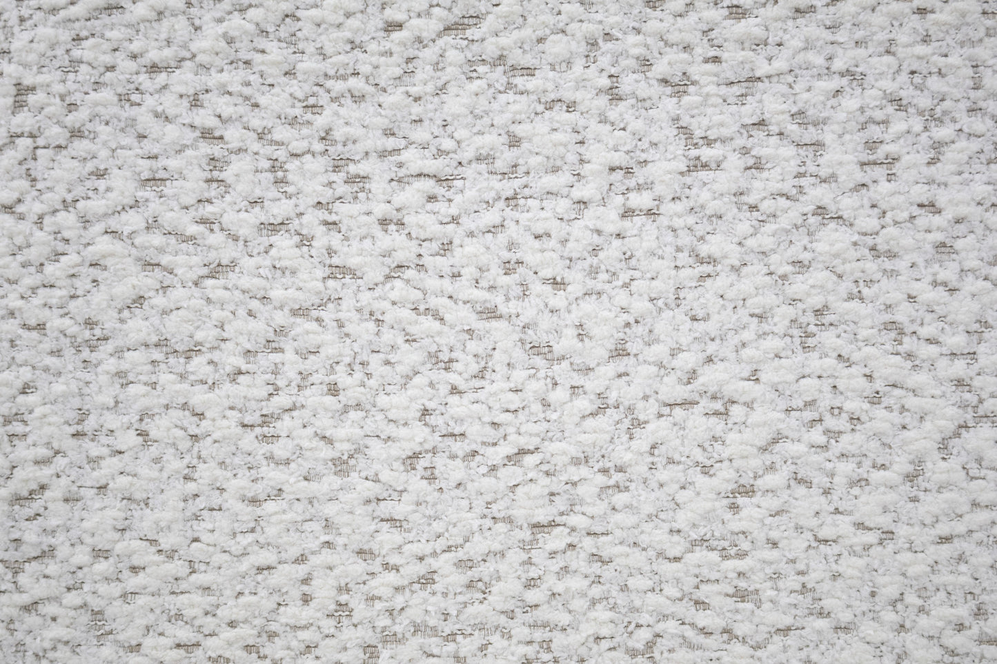 White Fabric Soft Cozy Texture 2pc Dining Chairs Upholstered Seat Back Unique Arched Cutout Chair