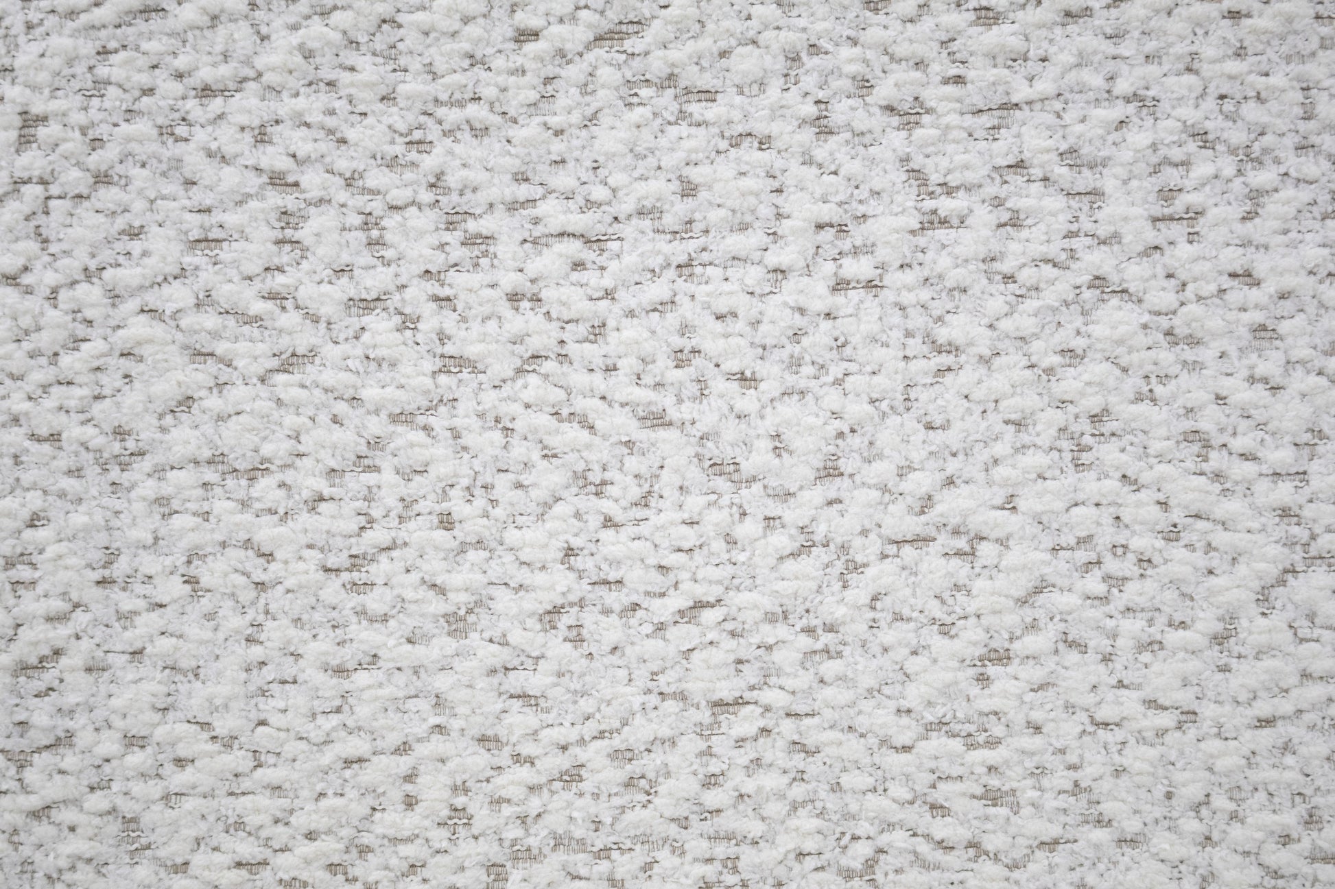 White Fabric Soft Cozy Texture 2pc Dining Chairs Upholstered Seat Back Unique Arched Cutout Chair