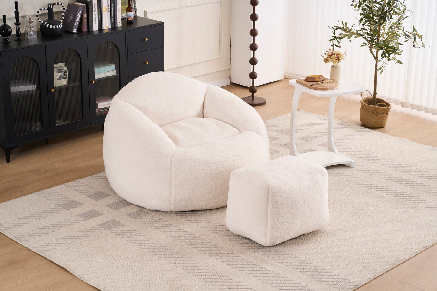 Foam Bean Bag Chairs for Adults/Teens with Filling,Bean Bag Lazy Sofa with Ultra Soft Chenille Cover, Bean Bag,Indoor & Outdoor