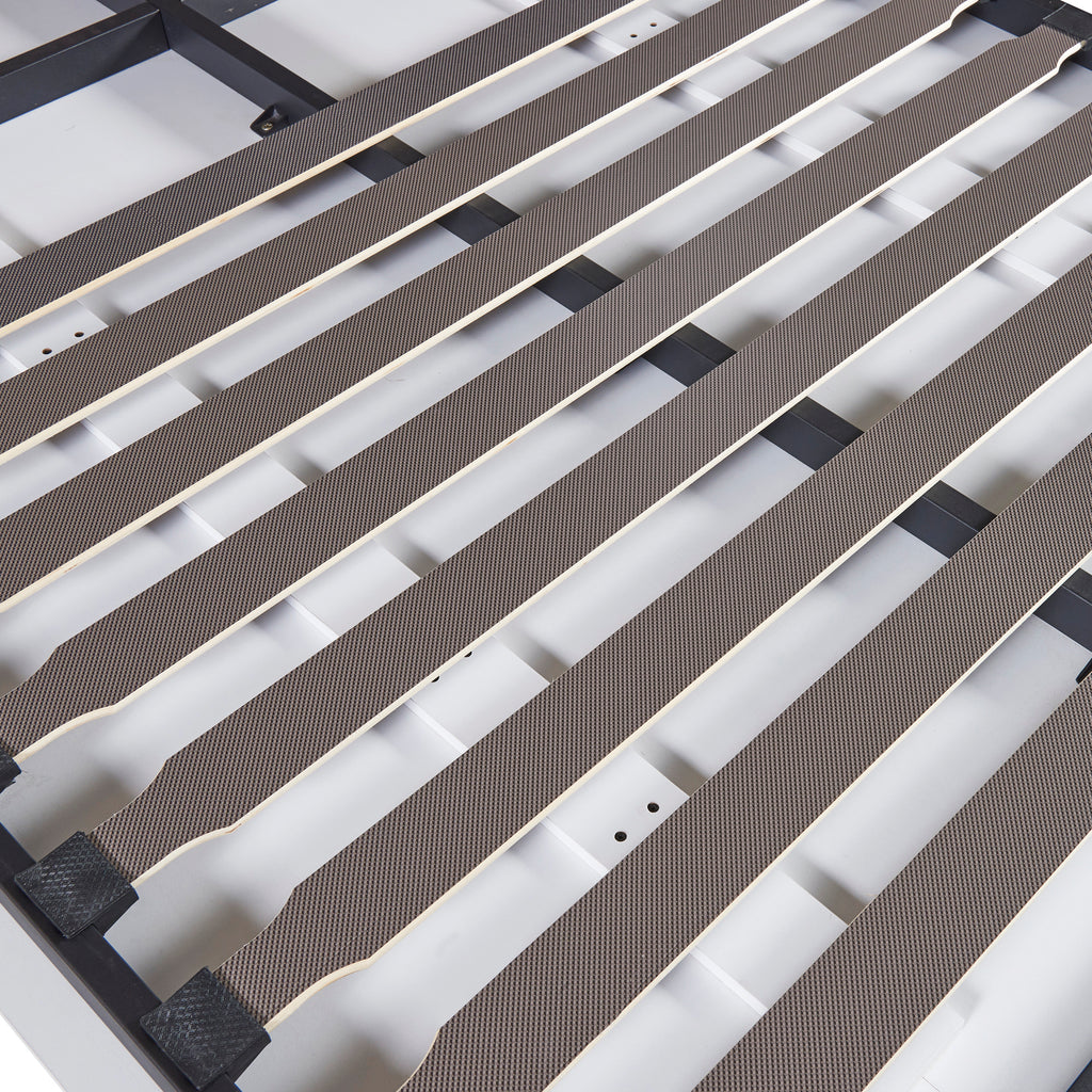 Full Size Murphy Bed Wall Bed with Cabinet,White(OLD SKU:LP000691) Bed Frame