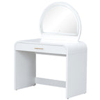 39 Makeup Vanity Table with Mirror Touch Screen Lighted Mirror, Dressing Table with Drawer for Bedroom, White