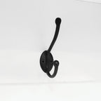 Farmhouse Wooden Style Hall Tree with Arched Design, Practical Entryway Walnut Storage Bench with 5 Black Hooks, Minimalist 4-in-1 Hallway Shoe Cabinet with 7 Cubbies for Mudroom, Living Room, White