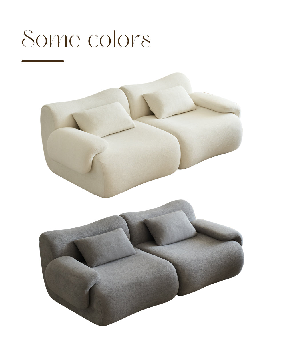 Sofa in a Box, Memory Foam 2-Seater Couch, Modern Compression Sofa with Deep Seat, No Assembly Required, Couch for Living Room Bedroom Apartment, White