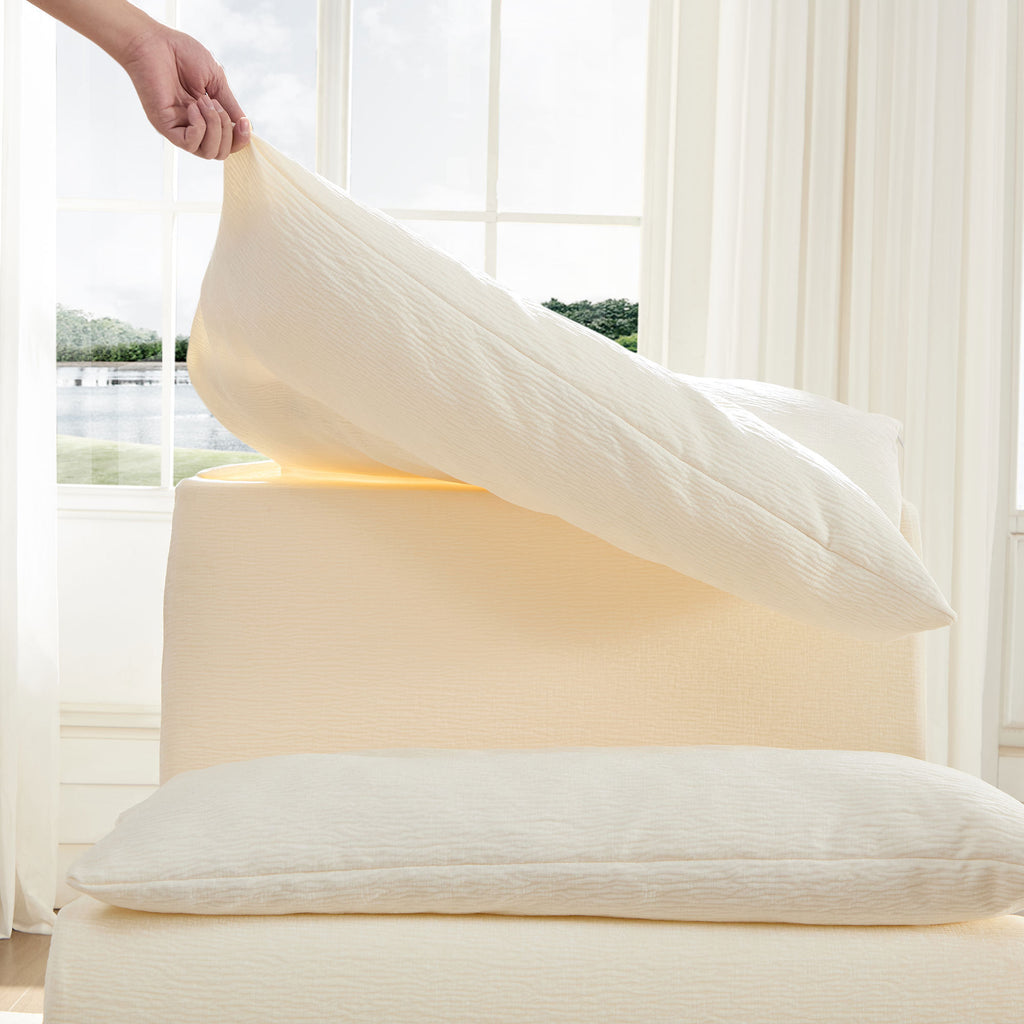 Accent Armless Chair Lazy Floor Seating, Leisure Accent Single Couch with Backrest Fireside Chair Sofa Lounger for Living Room, Bedroom, Office, Single Seat, WHITE