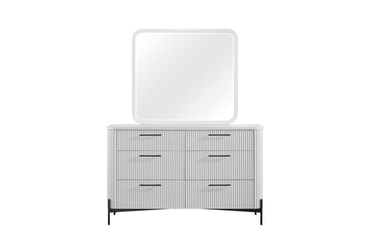 6 Drawer Dresser - White
