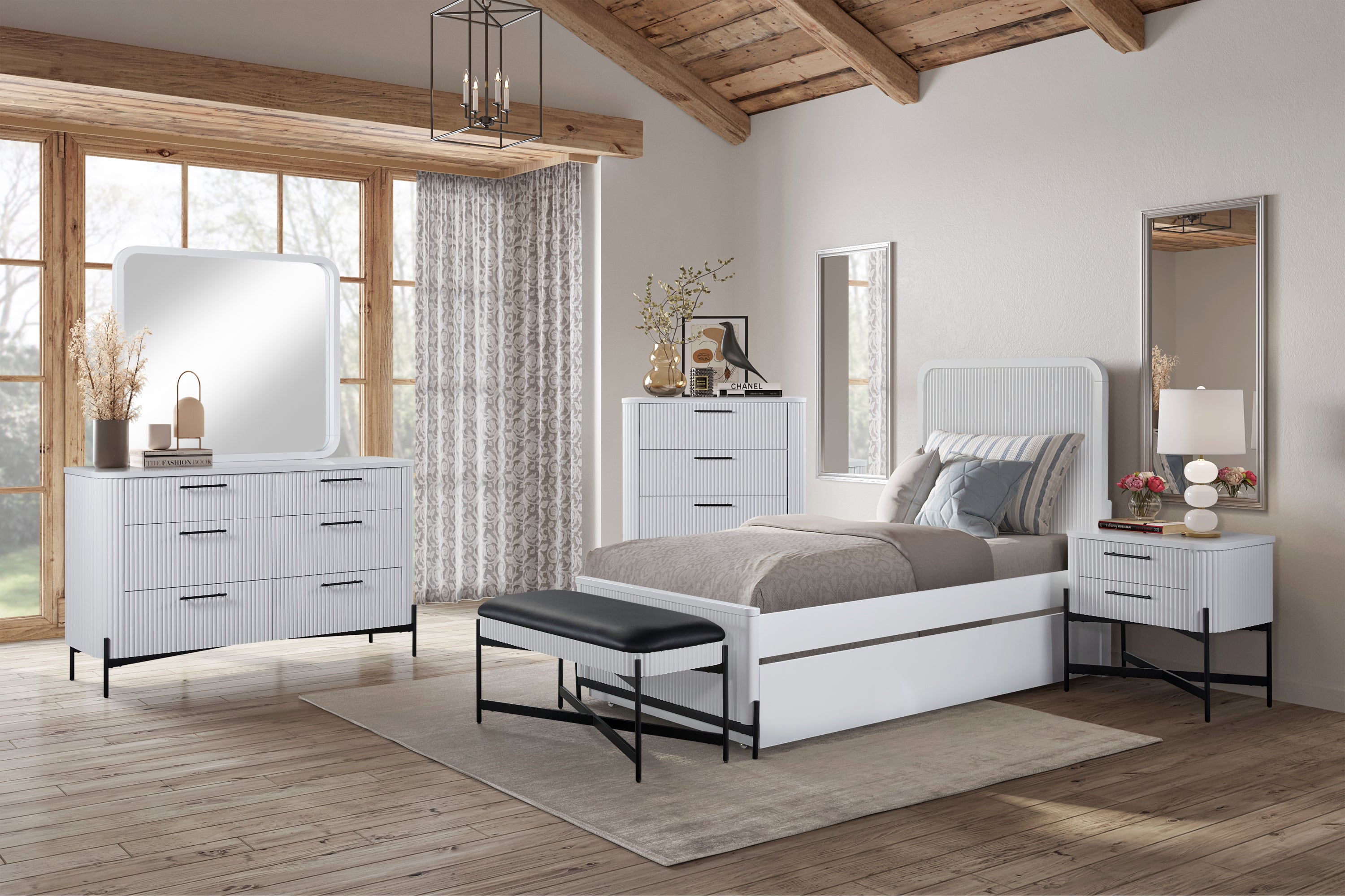 6 Drawer Dresser - White