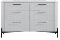 6 Drawer Dresser - White