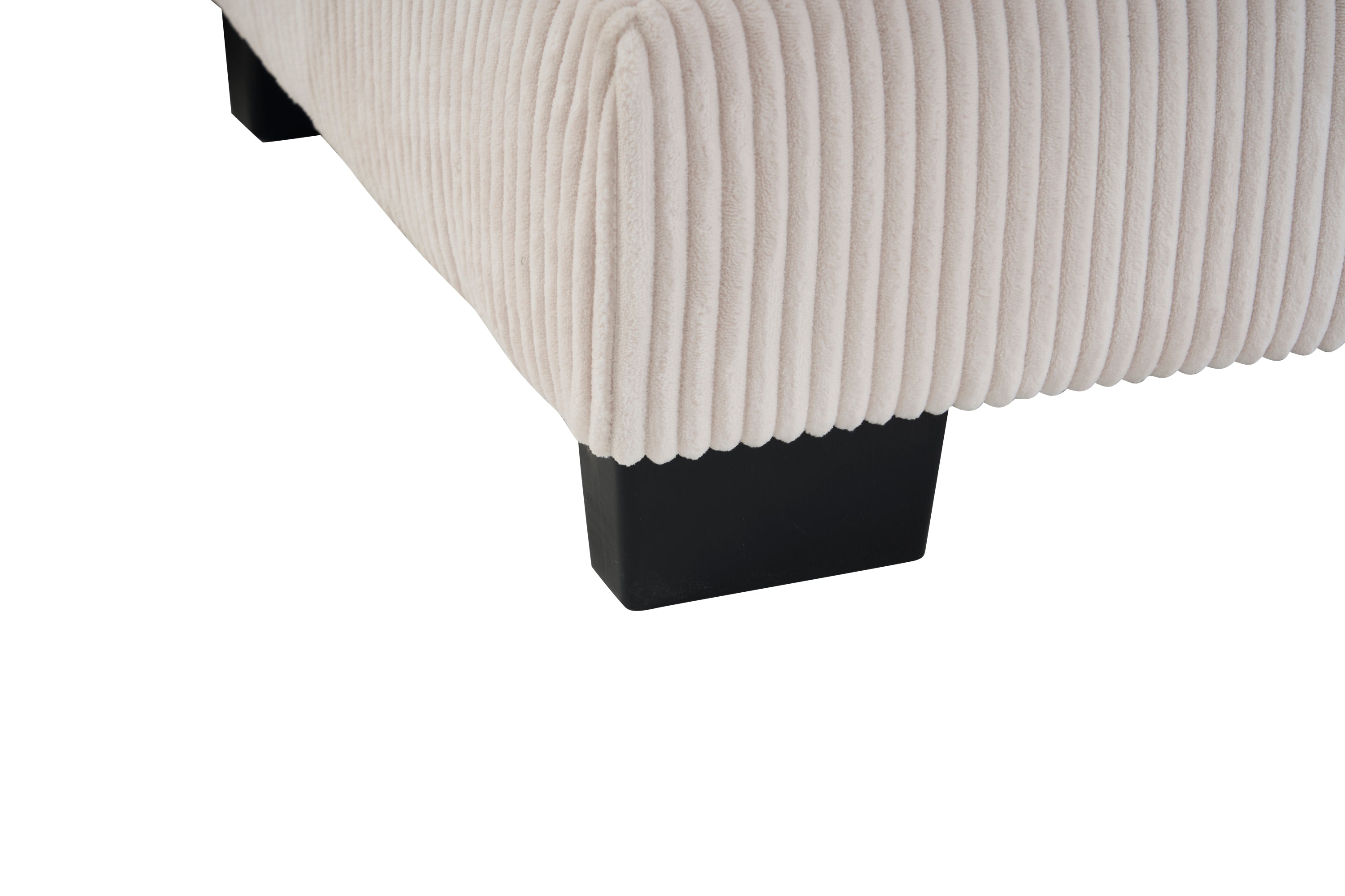 Modern U Shaped 6-seat Sectional Sofa Couch with one Ottoman and three toss pillows ,Modular Sofa for Living Room,Corduroy sofa