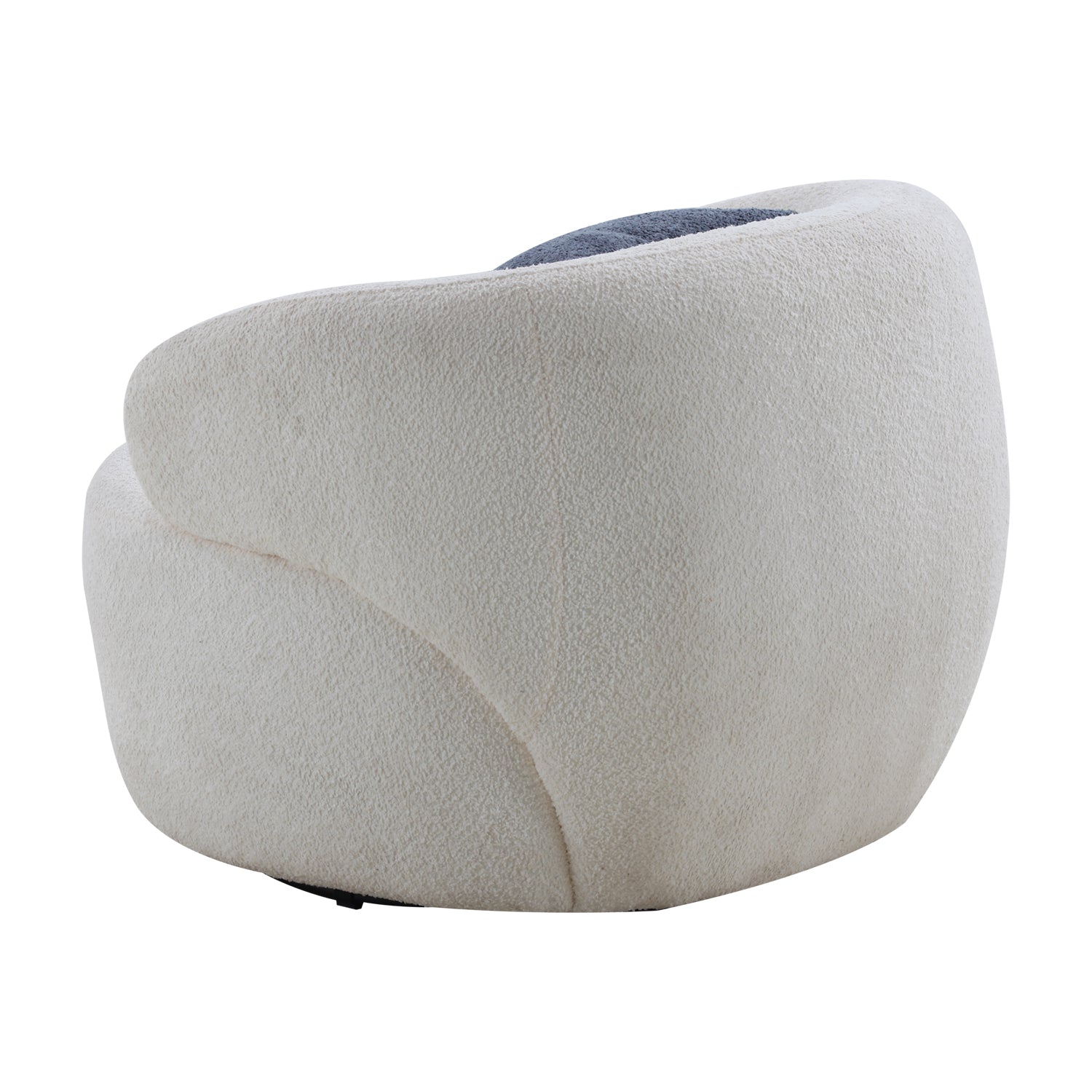 Swivel Barrel Chair Living Room, Single Chair for Small Space Comfy Round Sofa Chair Boucle Accent Chair Circle Sherpa, Arm Chair Reading Room Chair Lounge Chair Bedroom Club