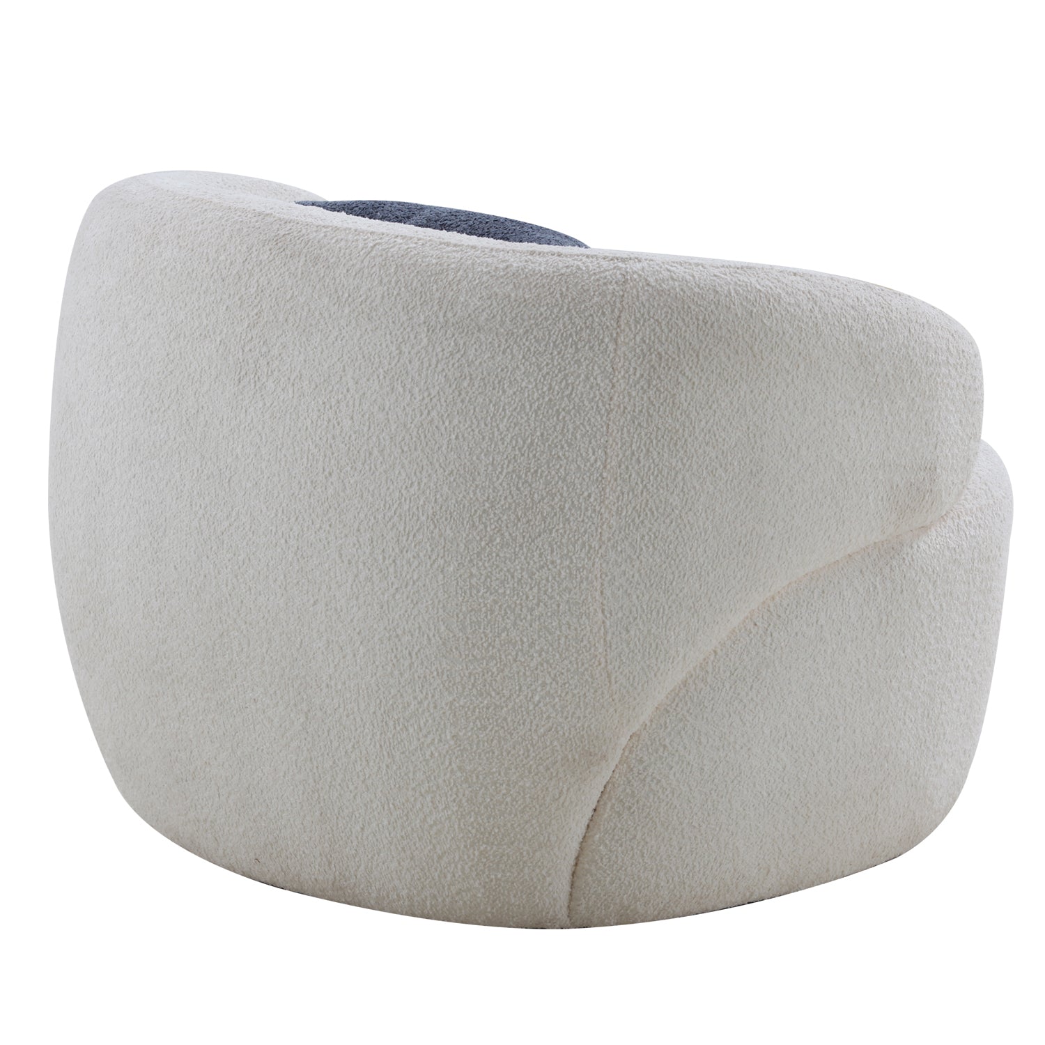 Swivel Barrel Chair Living Room, Single Chair for Small Space Comfy Round Sofa Chair Boucle Accent Chair Circle Sherpa, Arm Chair Reading Room Chair Lounge Chair Bedroom Club