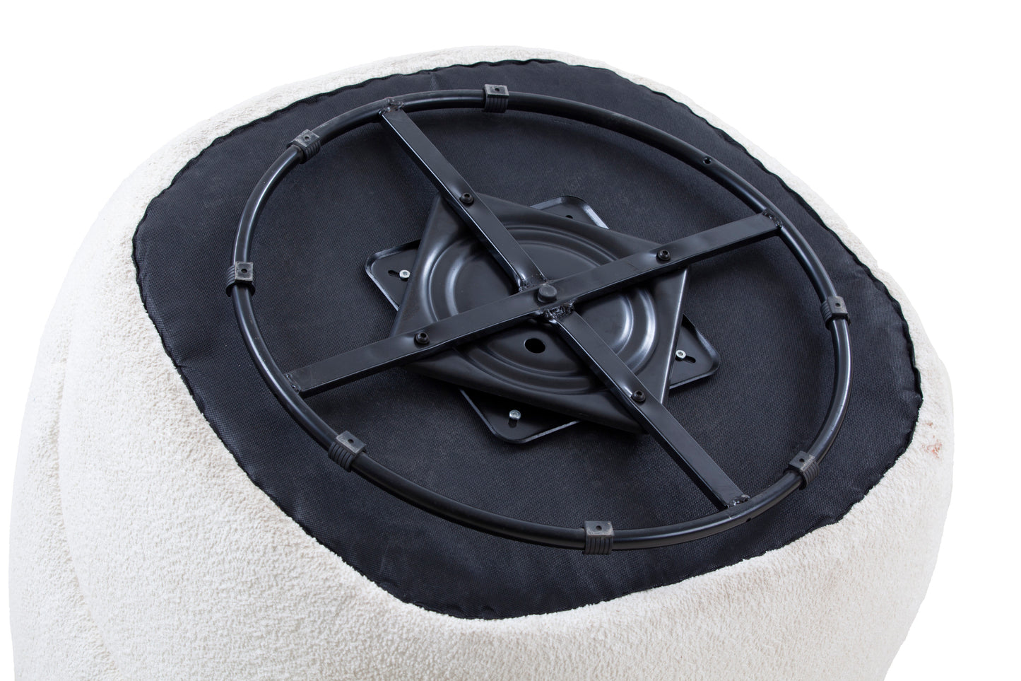 Swivel Barrel Chair Living Room, Single Chair for Small Space Comfy Round Sofa Chair Boucle Accent Chair Circle Sherpa, Arm Chair Reading Room Chair Lounge Chair Bedroom Club