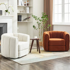 Swivel Accent Chair for Living Room, Wide Upholstered Teddy Sofa Chair, Cozy & Soft Swivel Accent Chair