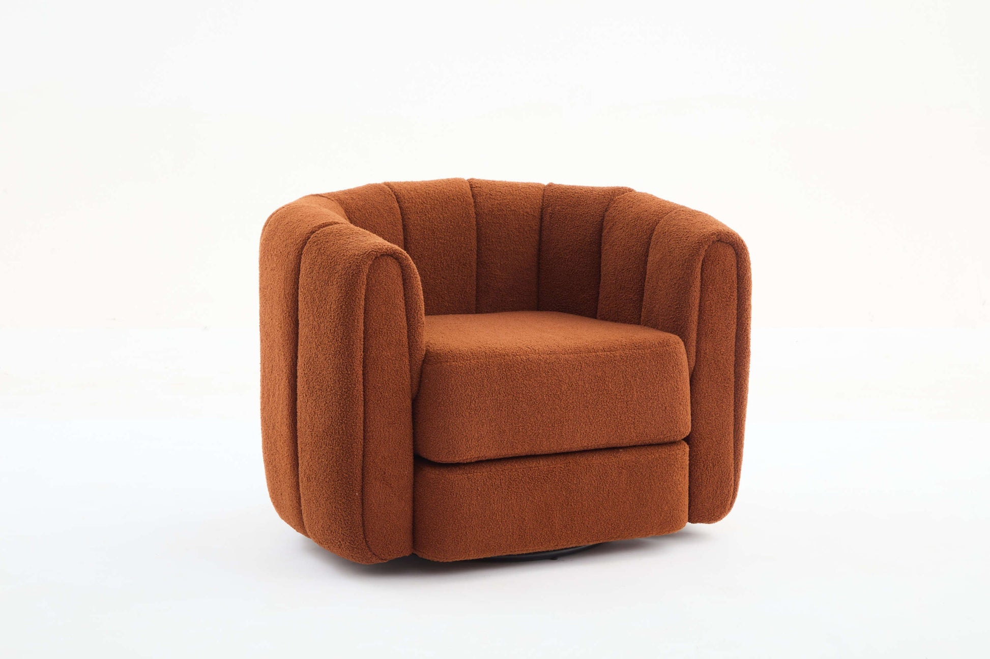 Swivel Accent Chair for Living Room, Wide Upholstered Teddy Sofa Chair, Cozy & Soft Swivel Accent Chair
