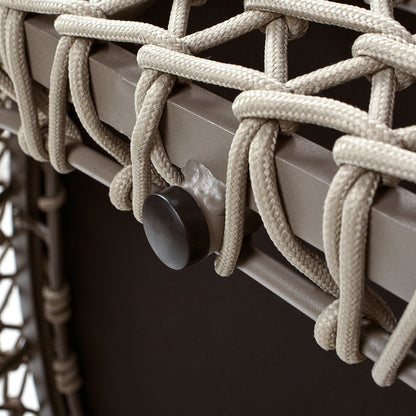 Willow 71' Upholstered Woven Patio Deep Seating Sofa, Wheat Beige Axroma Olefin