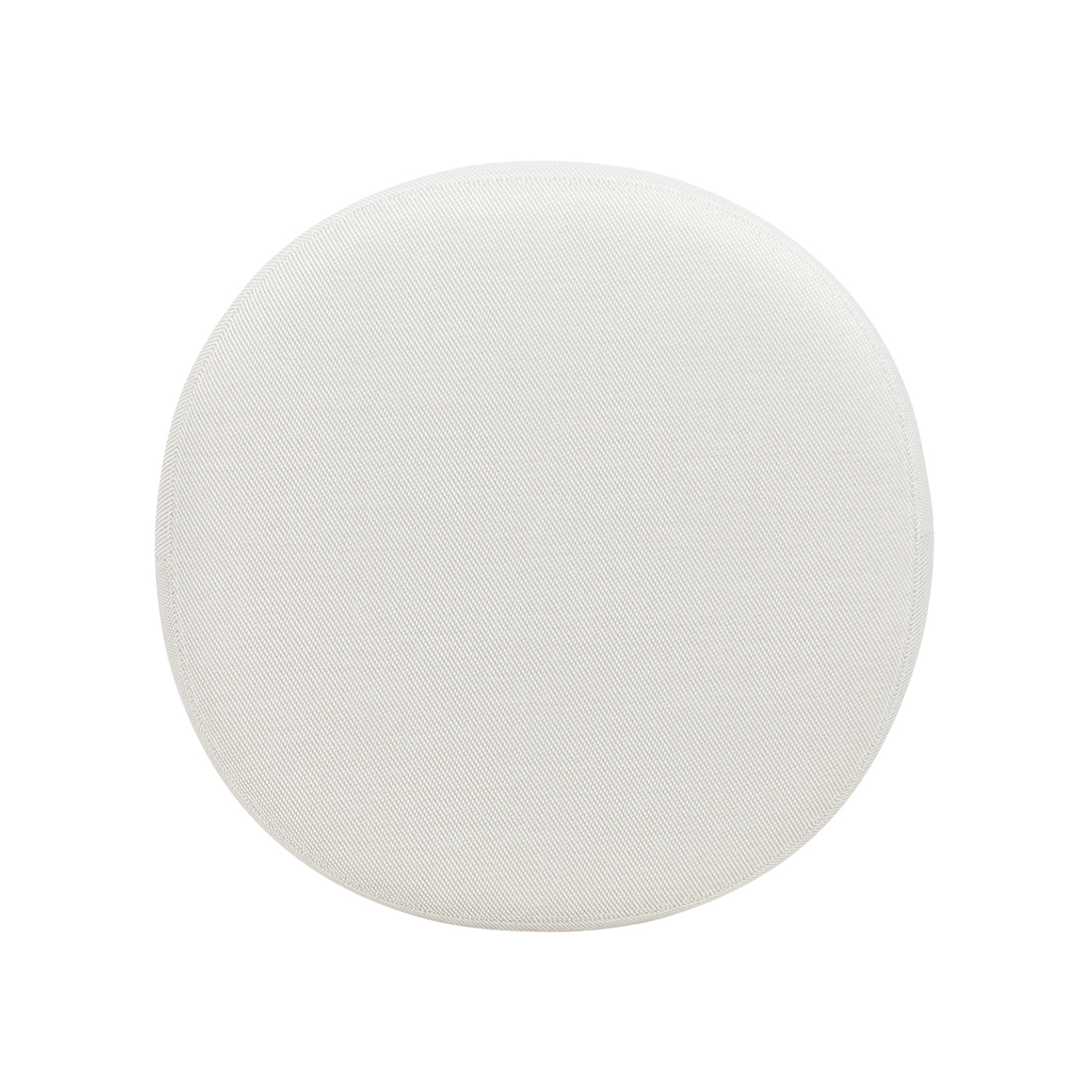 Willow 25' Round Upholstered Woven Patio Ottoman, Golden Brown Wicker Frame, Wheat Beige