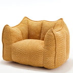 Yellow Chenille Adult Sofa Chair 47.2" x 36.2" x 30.7".