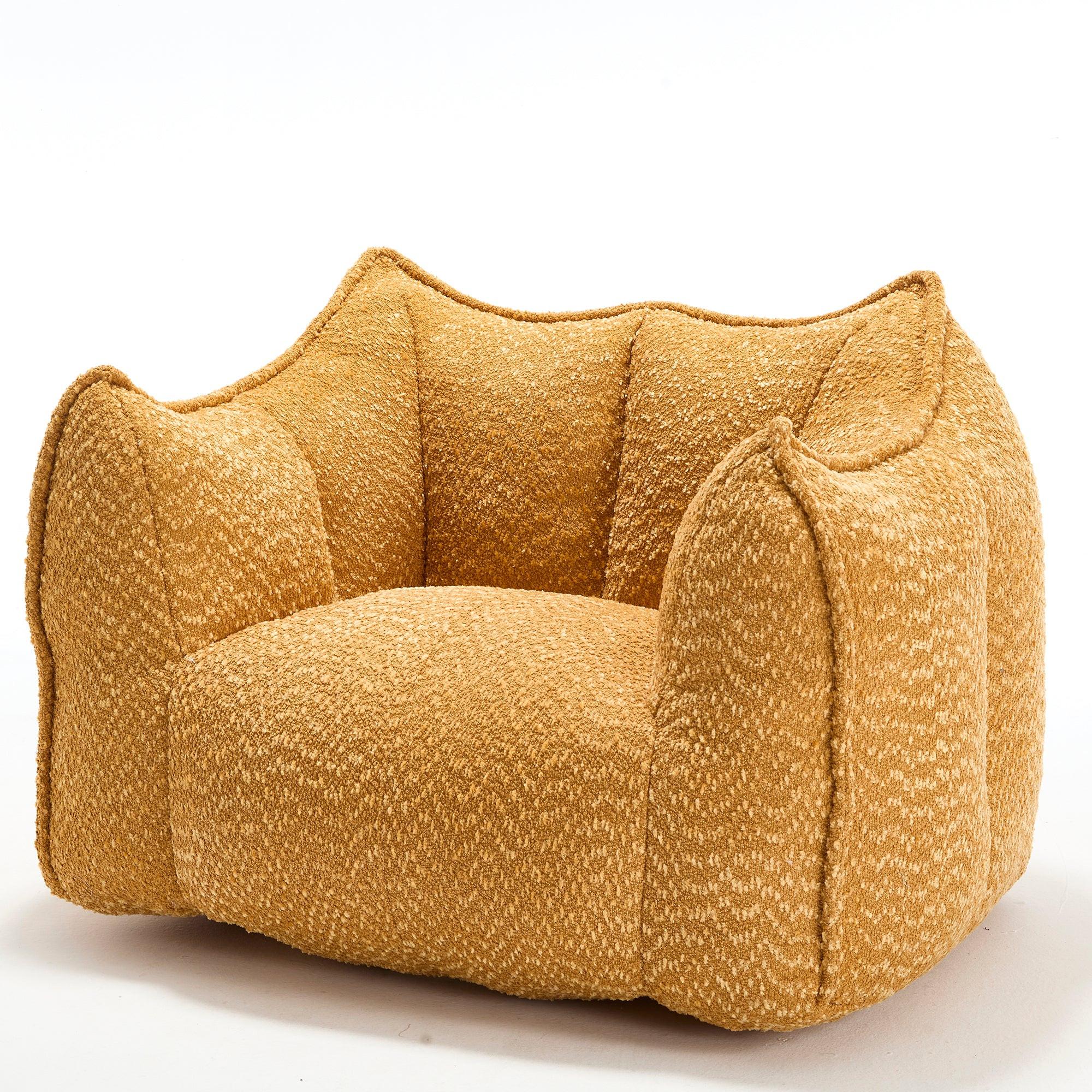 Yellow Chenille Adult Sofa Chair 47.2" x 36.2" x 30.7".