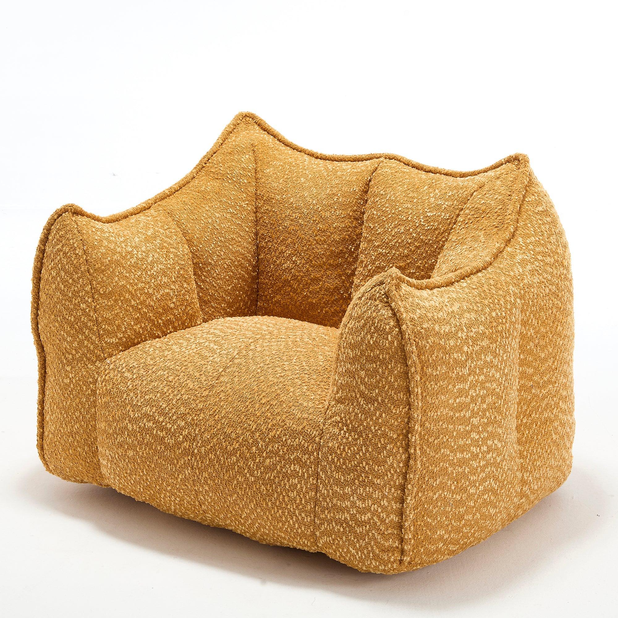 Yellow Chenille Adult Sofa Chair 47.2" x 36.2" x 30.7".