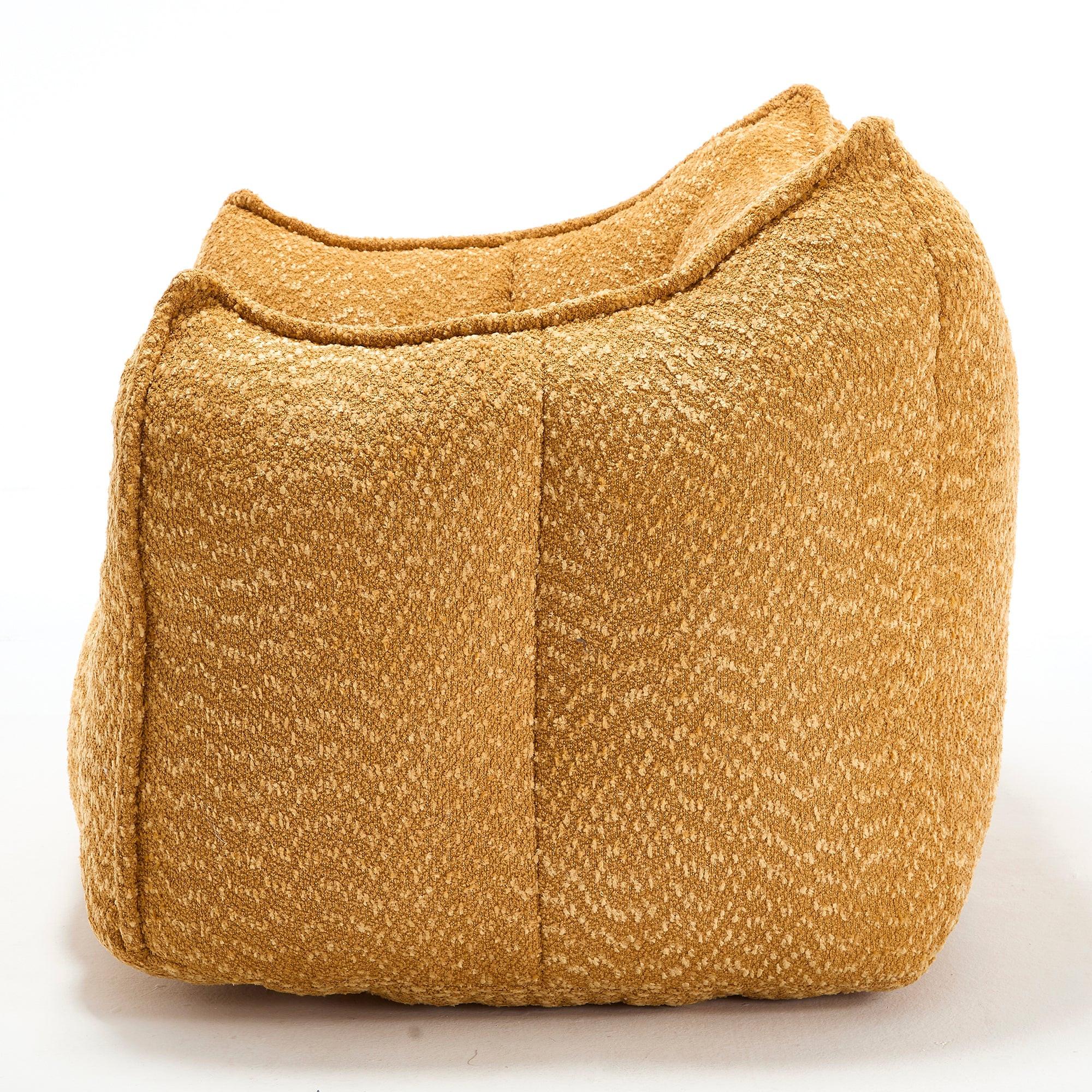 Yellow Chenille Adult Sofa Chair 47.2" x 36.2" x 30.7".