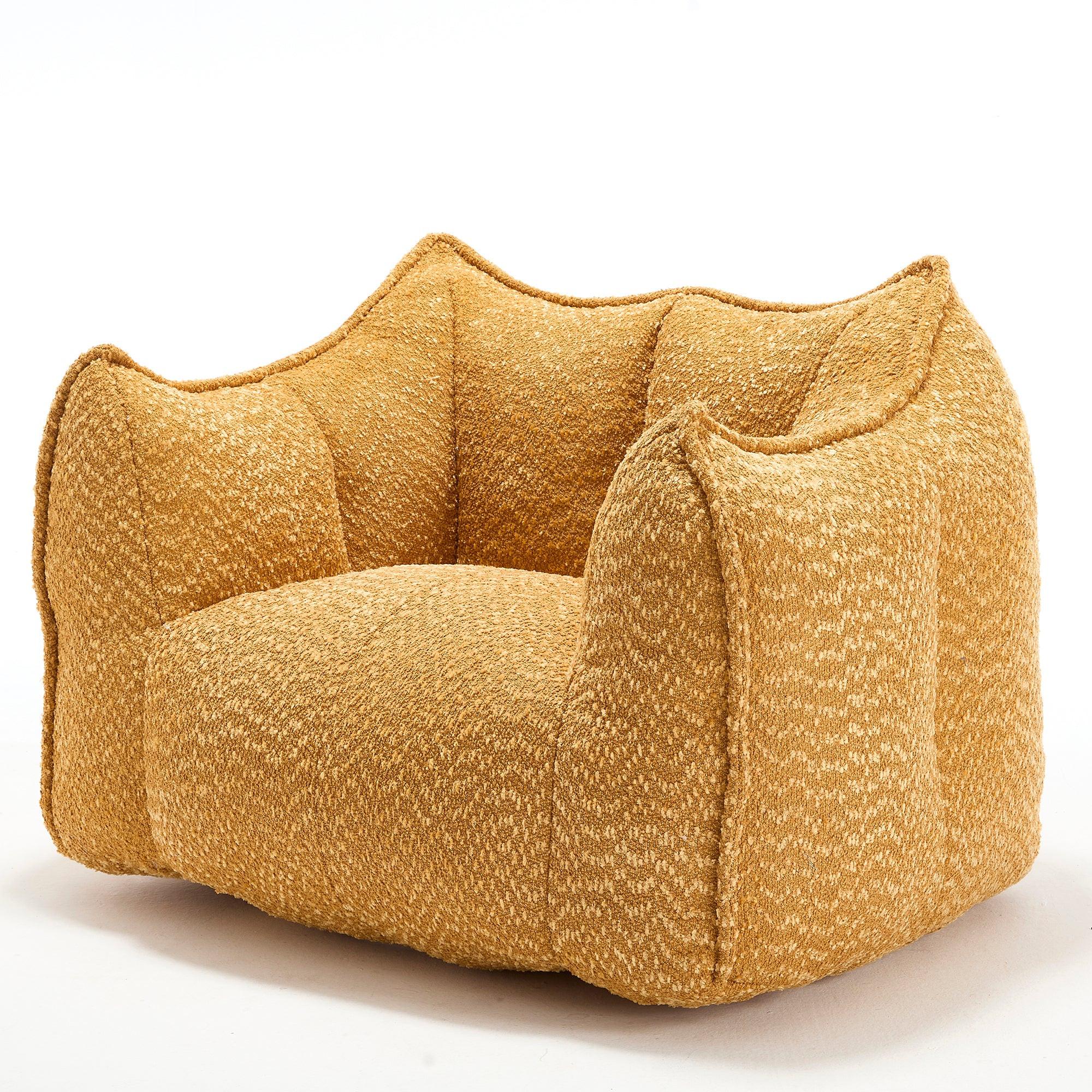Yellow Chenille Adult Sofa Chair 47.2" x 36.2" x 30.7".