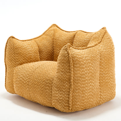 Sofa chairs with highly resilient foam for living rooms and bedrooms, comfortable square lazy sofas, sofas for adults to play, read and watch TV