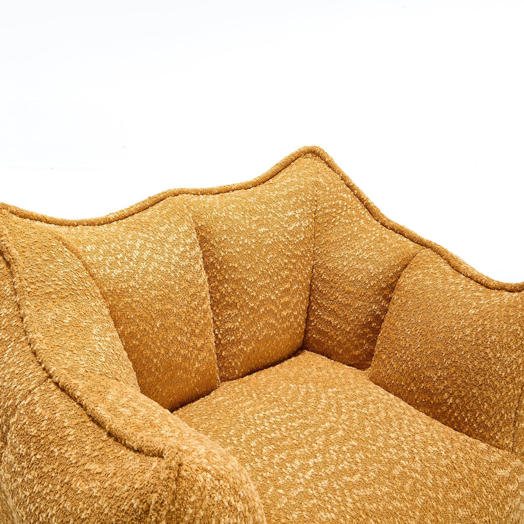Yellow Chenille Adult Sofa Chair 47.2" x 36.2" x 30.7".