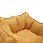 Yellow Chenille Adult Sofa Chair 47.2" x 36.2" x 30.7".