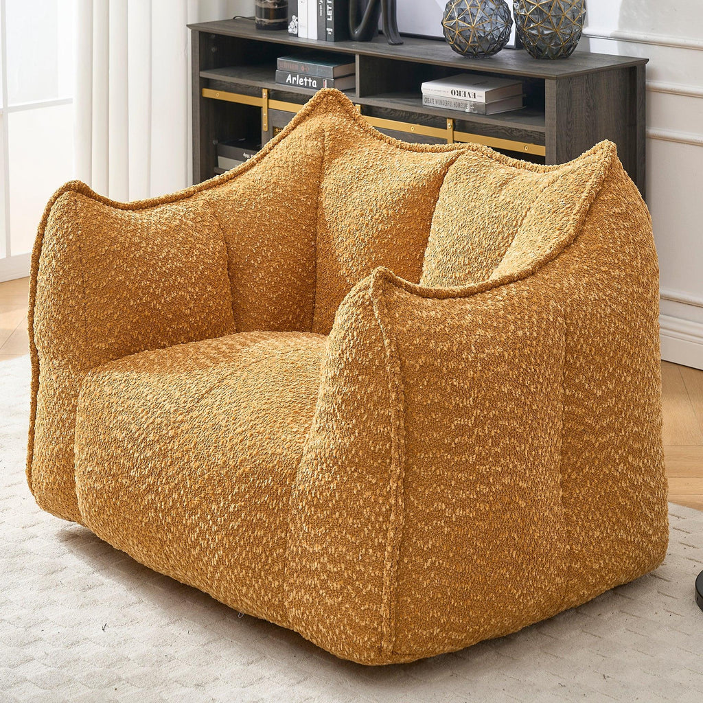 Yellow Chenille Adult Sofa Chair 47.2" x 36.2" x 30.7".