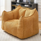 Yellow Chenille Adult Sofa Chair 47.2" x 36.2" x 30.7".