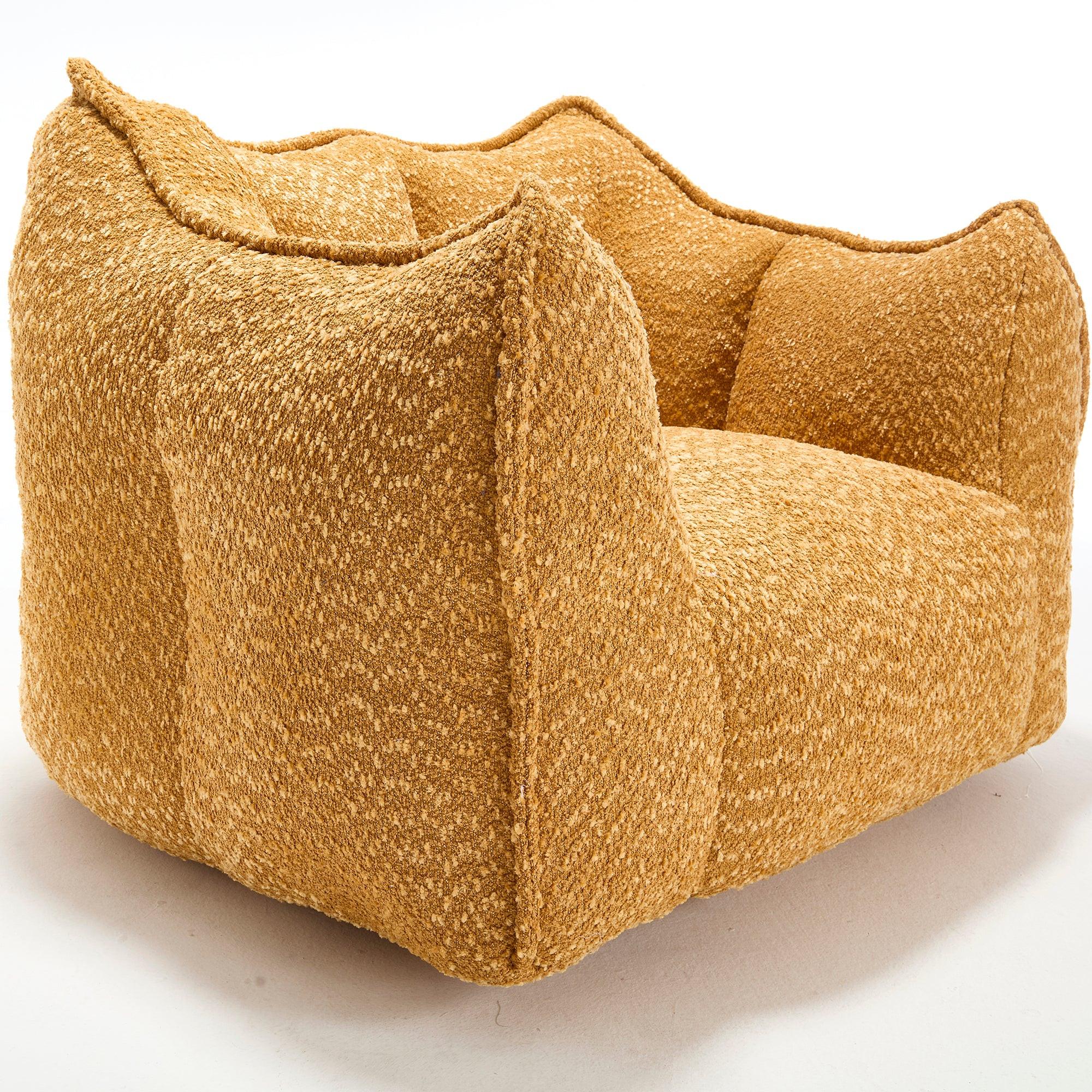 Yellow Chenille Adult Sofa Chair 47.2" x 36.2" x 30.7".