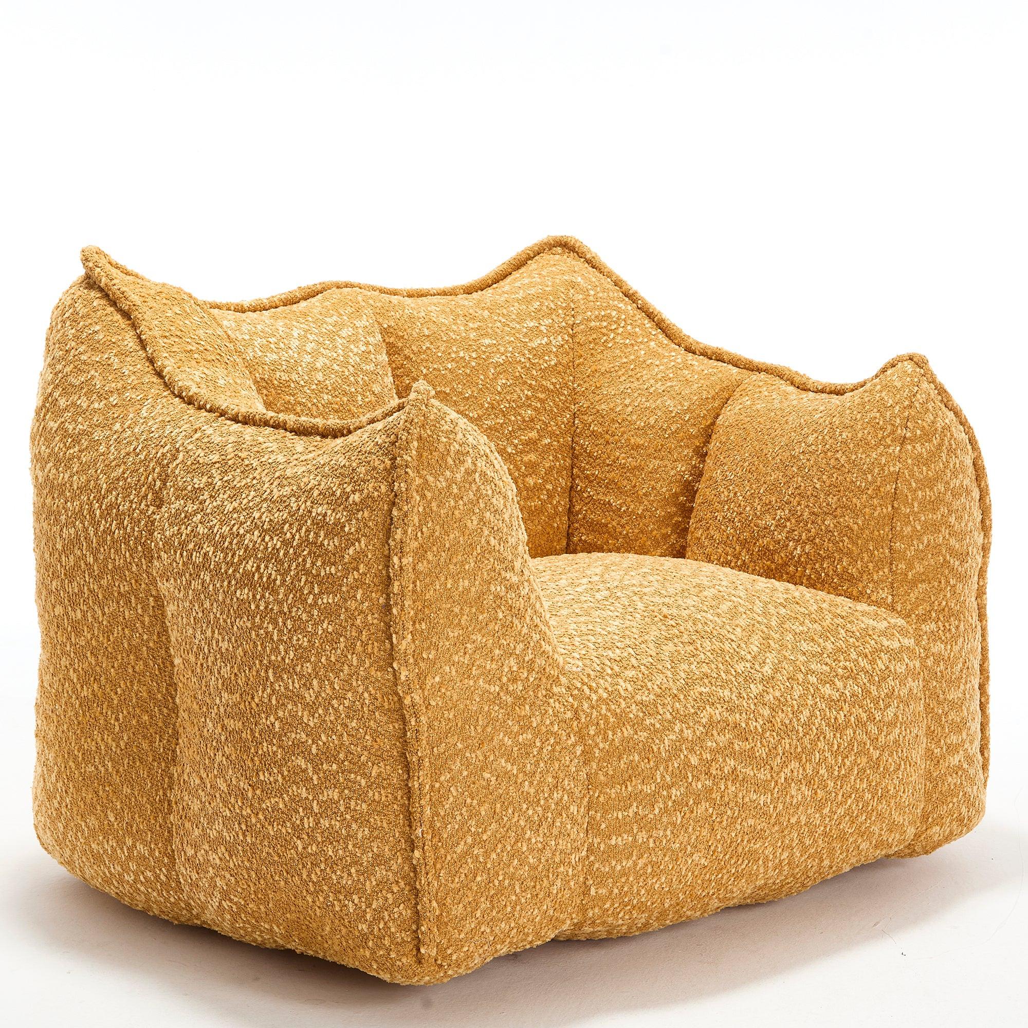 Sofa chairs with highly resilient foam for living rooms and bedrooms, comfortable square lazy sofas, sofas for adults to play, read and watch TV