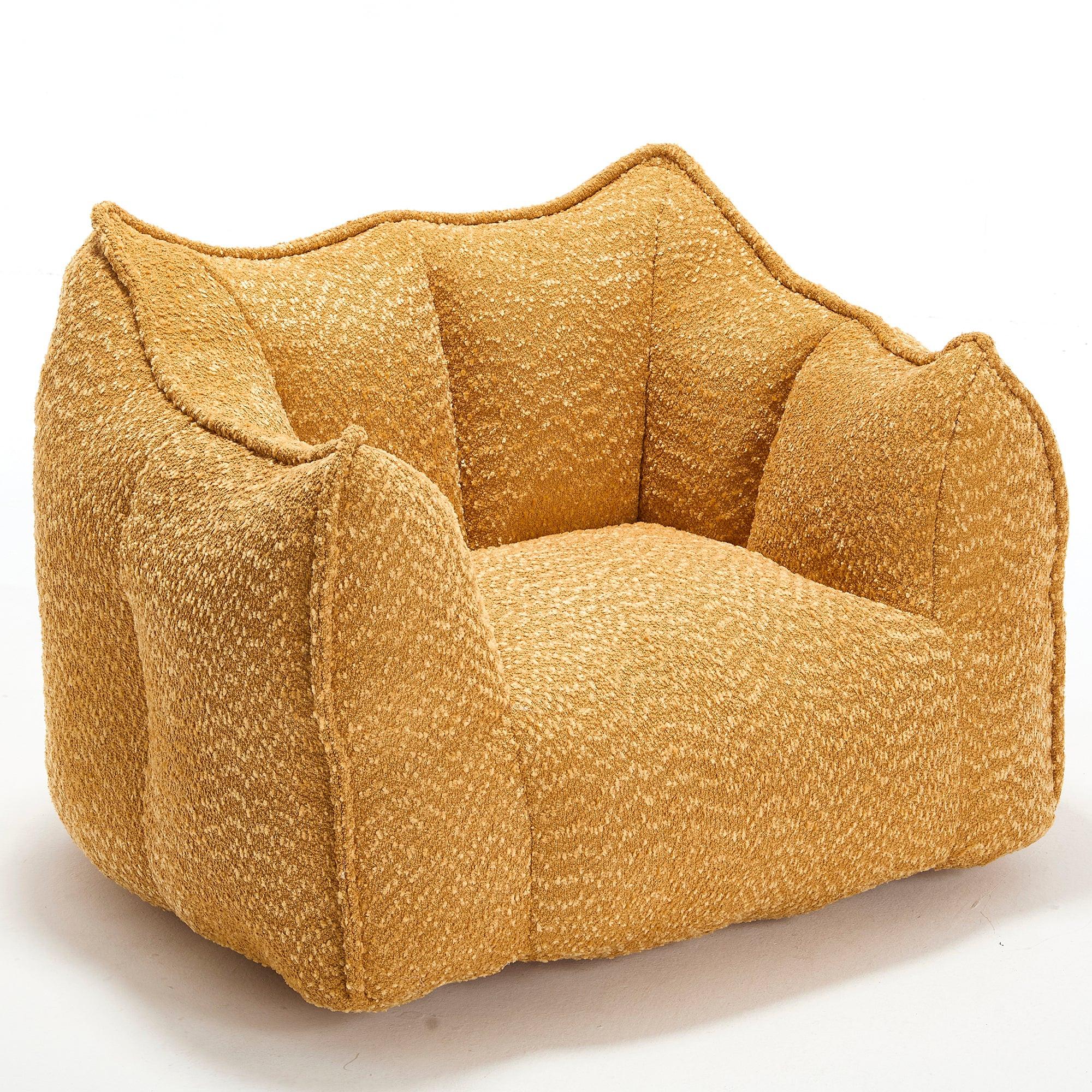 Sofa chairs with highly resilient foam for living rooms and bedrooms, comfortable square lazy sofas, sofas for adults to play, read and watch TV