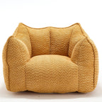 Sofa chairs with highly resilient foam for living rooms and bedrooms, comfortable square lazy sofas, sofas for adults to play, read and watch TV