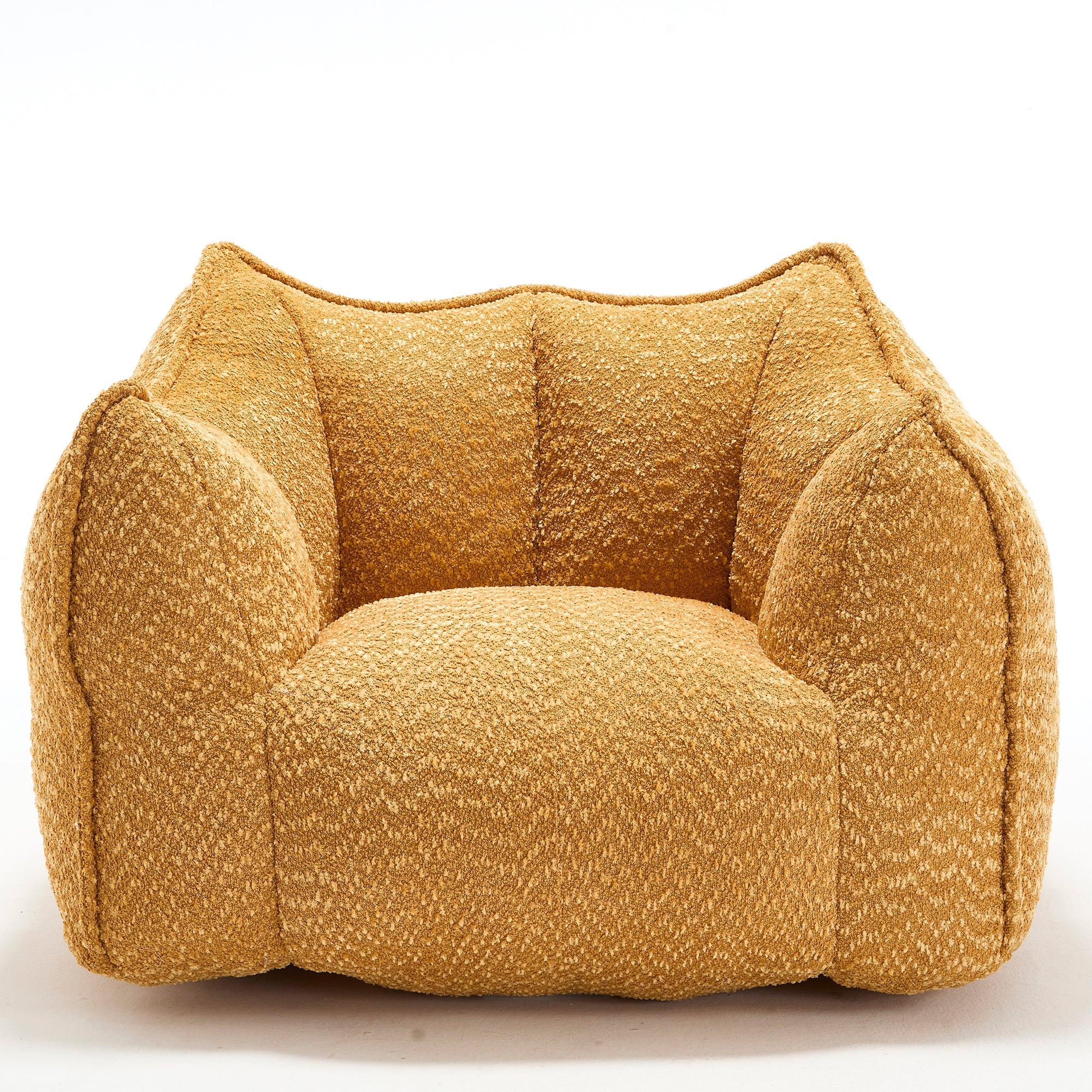 Sofa chairs with highly resilient foam for living rooms and bedrooms, comfortable square lazy sofas, sofas for adults to play, read and watch TV