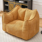 Yellow Chenille Adult Sofa Chair 47.2" x 36.2" x 30.7".
