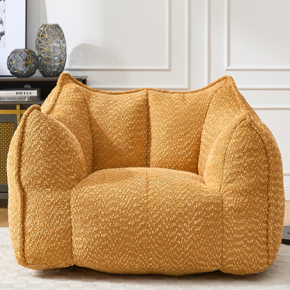 Sofa chairs with highly resilient foam for living rooms and bedrooms, comfortable square lazy sofas, sofas for adults to play, read and watch TV
