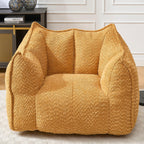 Yellow Chenille Adult Sofa Chair 47.2" x 36.2" x 30.7".