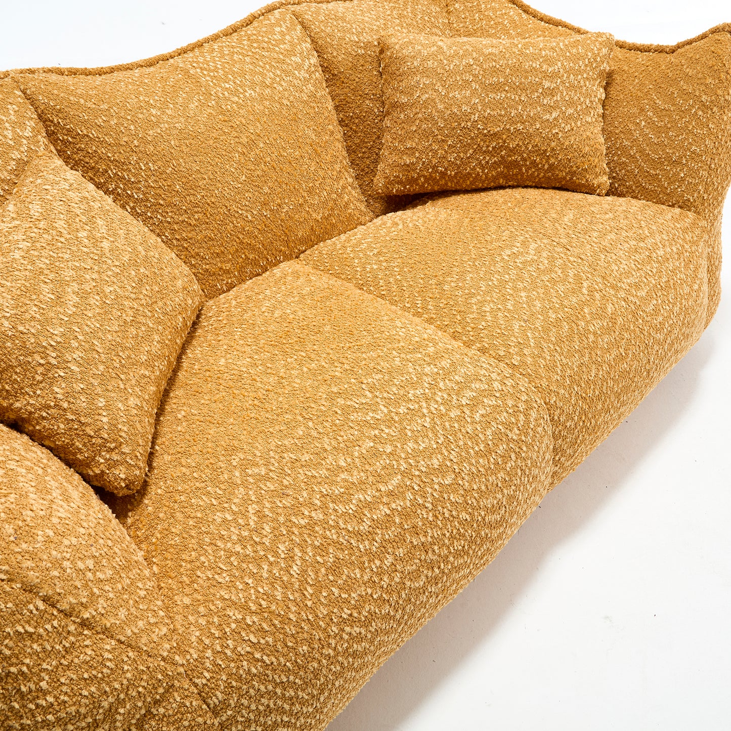 Soft beanbag chair with high resilience foam core for two people. The comfortable square recliner sofa is ideal for family members and friends engaged in games, reading, watching TV