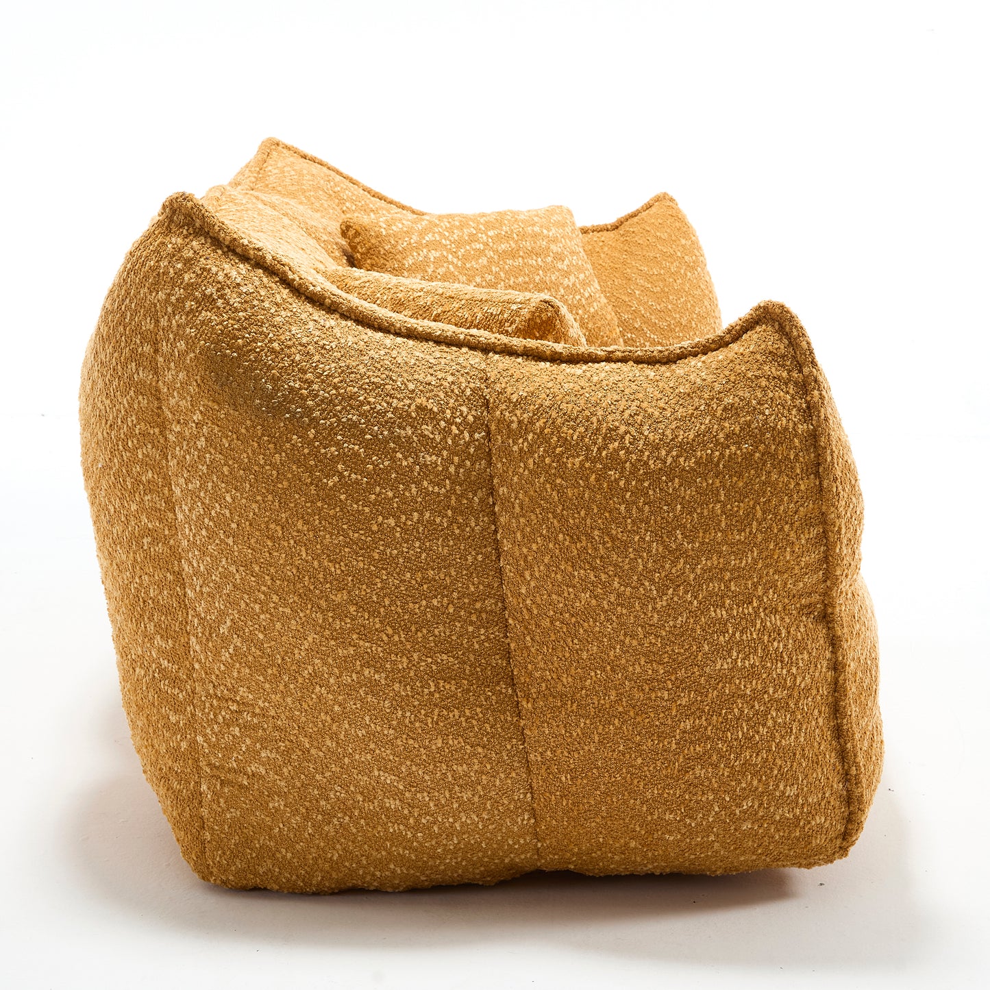 Soft beanbag chair with high resilience foam core for two people. The comfortable square recliner sofa is ideal for family members and friends engaged in games, reading, watching TV