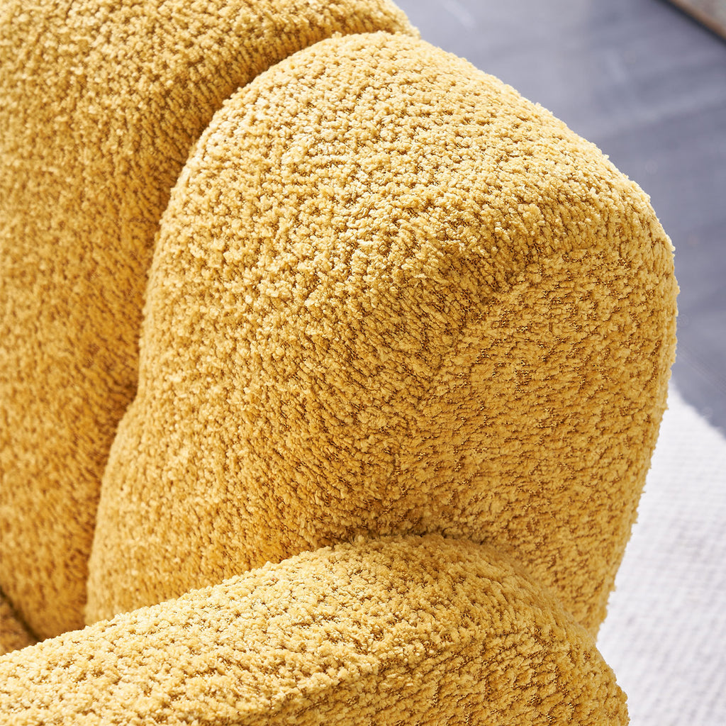 31.10 Wide Boucle Upholstered Accent Chair