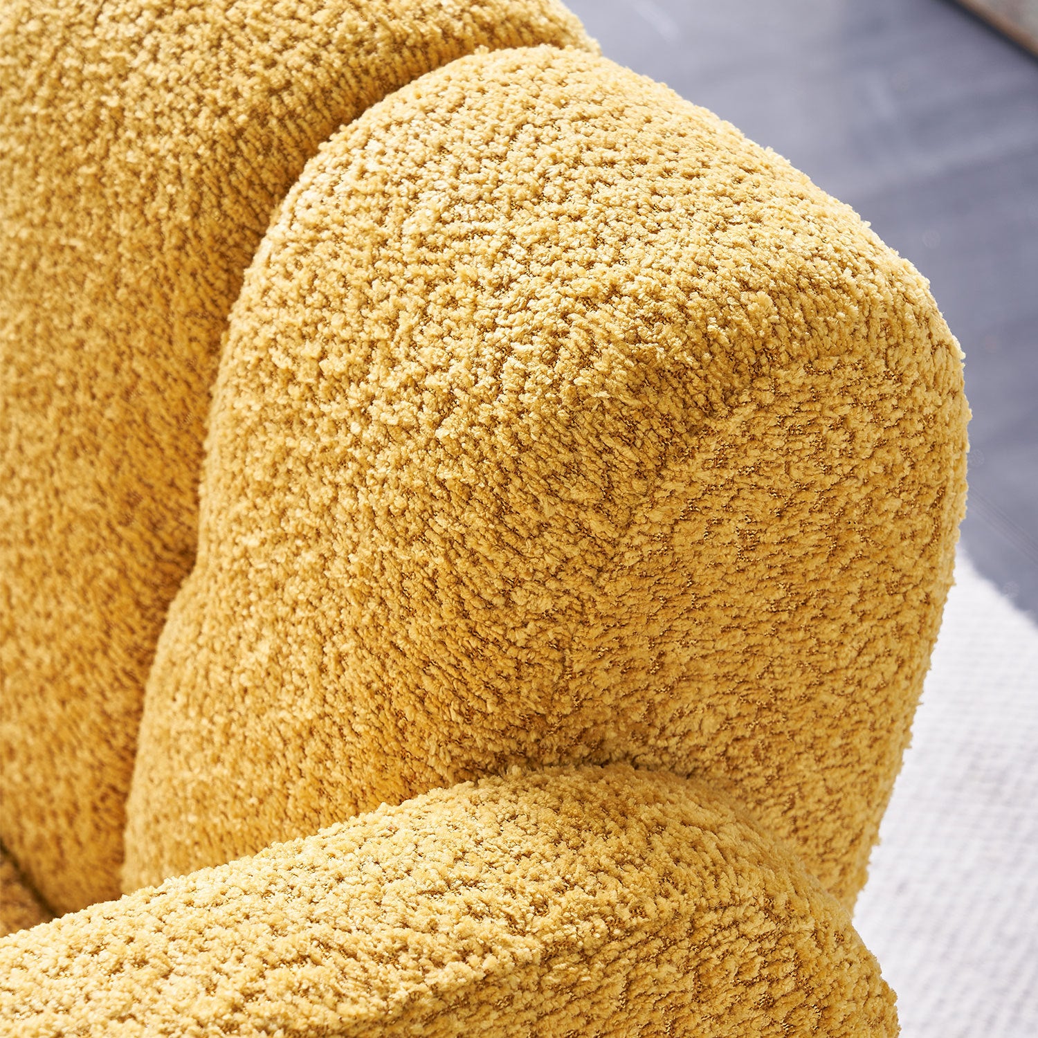 31.10 Wide Boucle Upholstered Accent Chair