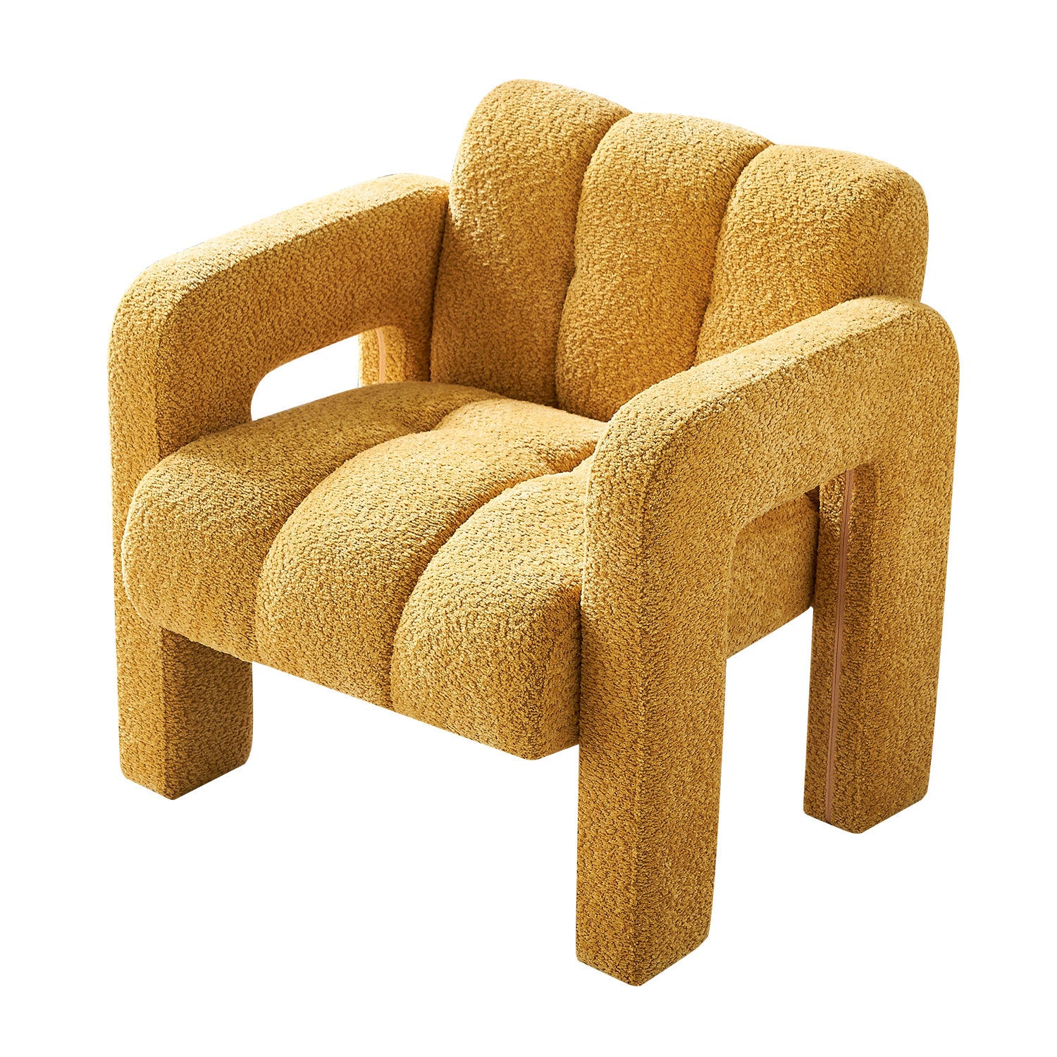 31.10 Wide Boucle Upholstered Accent Chair