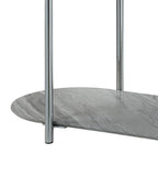 Yukino Gray High Gloss & Chrome Finish Sofa Table