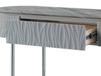 Yukino Gray High Gloss & Chrome Finish Sofa Table
