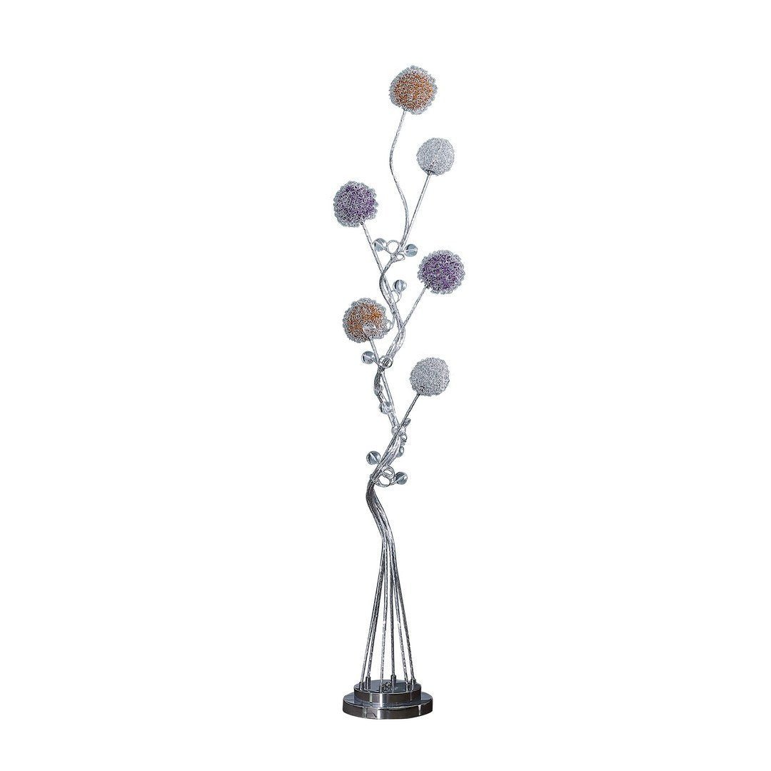 58.5" In 6 Aluminum Led Zeus Metal Floor Lamp - Groovy Boardz