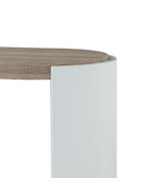 Zoma Oak & White High Gloss Finish Sofa Table