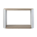Zoma Oak & White High Gloss Finish Sofa Table