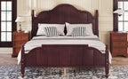 Vintage Queen Bed Frame with Headboard and Slats Support.